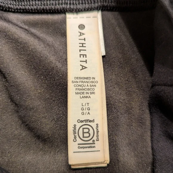 Athleta Black Elation Velvet Flare Pants Large Tall - Picture 5 of 7